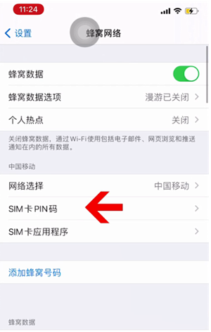 抱罗镇苹果14维修网分享如何给iPhone14的SIM卡设置密码 