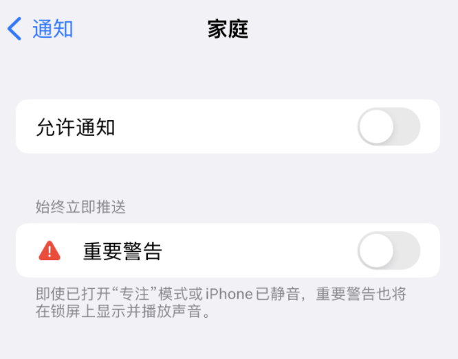 抱罗镇苹果14维修分享iPhone14系列机型弹出“家庭”警告后卡死如何解决 